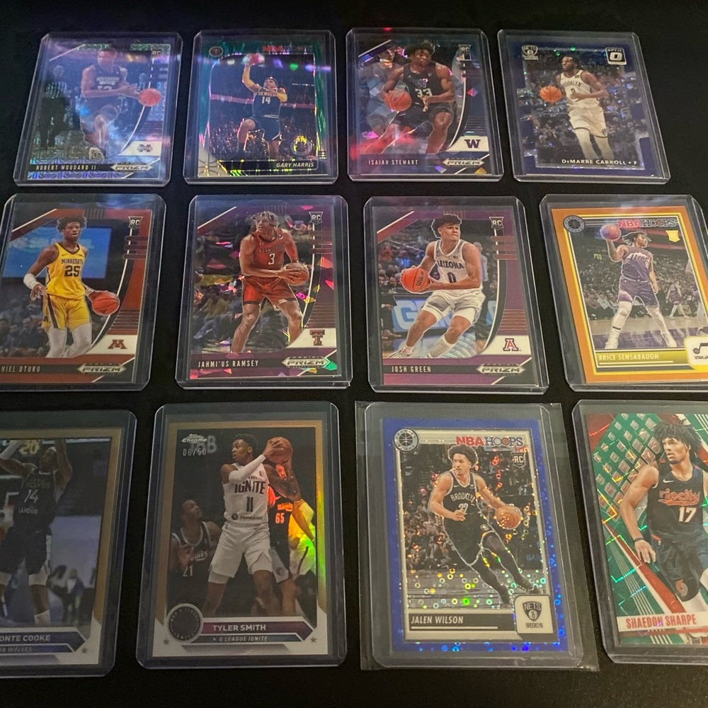12 Numbered Basketball Cards